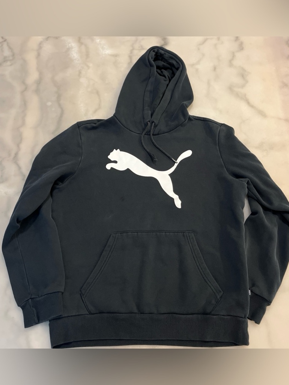 Puma Black Sweatshirt with White Logo Tag